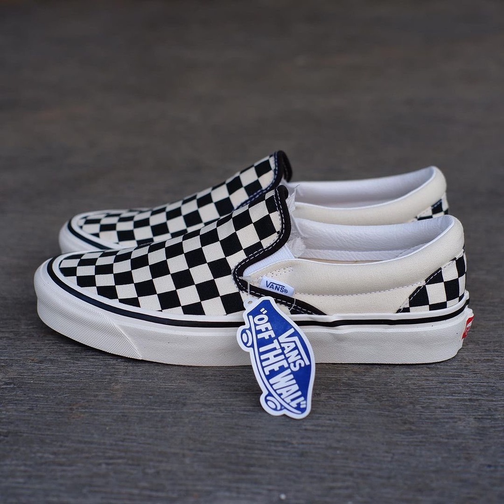 Vans anaheim shop slip on checkerboard