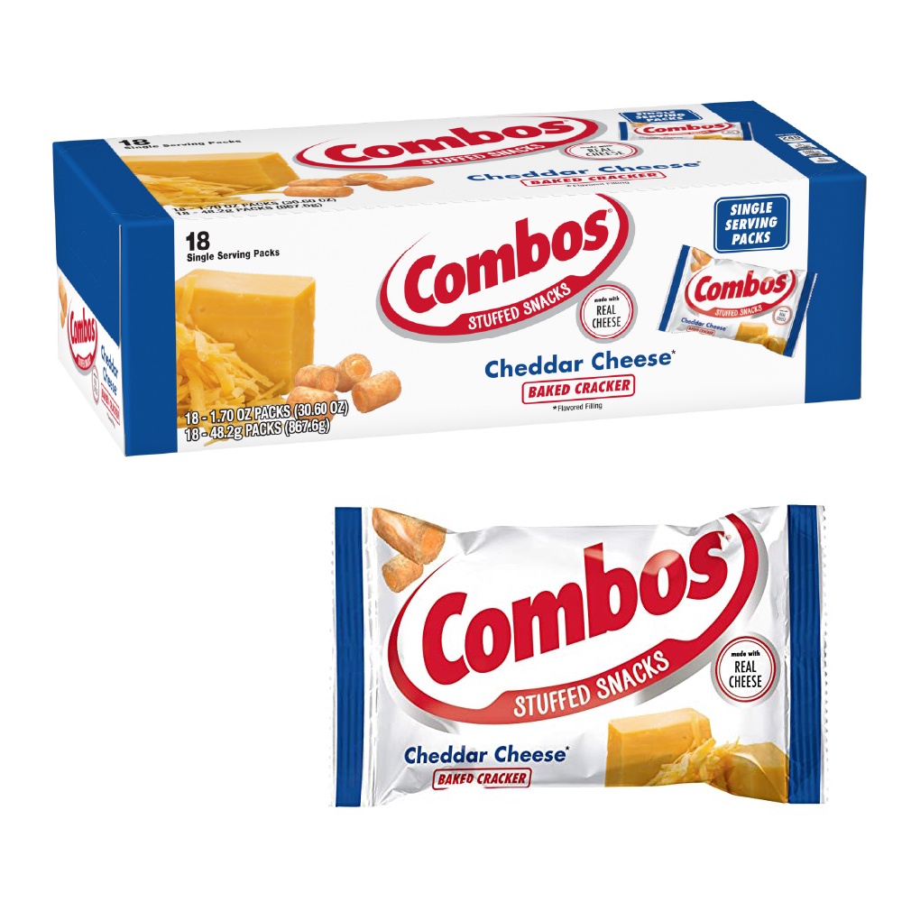 Combos Cheddar Cheese Baked Cracker 18ea Shopee Philippines