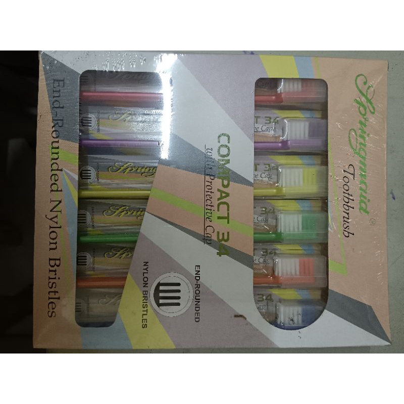 SPRINGMAID TOOTHBRUSH SOLD PER BOX | Shopee Philippines