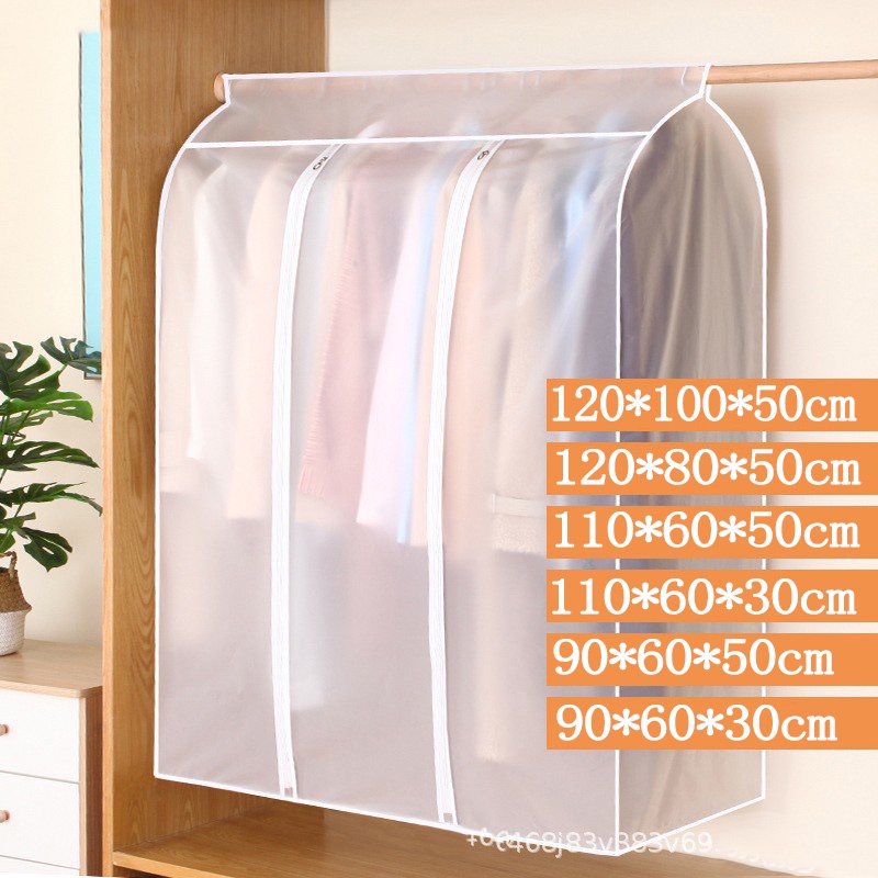 Pack Of 50 Garment Bag Transparent Clothing Dust Cover Dustproof Hanging  Clothes For Dry Cleaner, Home Storage,travel, Clothes Storage Closet