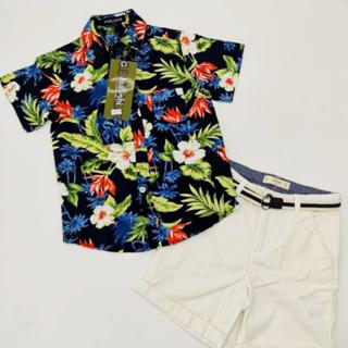 Floral polo for kids hotsell