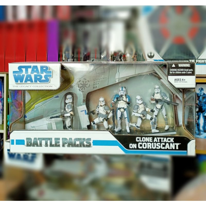 Star Wars Battle Packs Clone Troopers Action Figure CLONE ATTACK ON