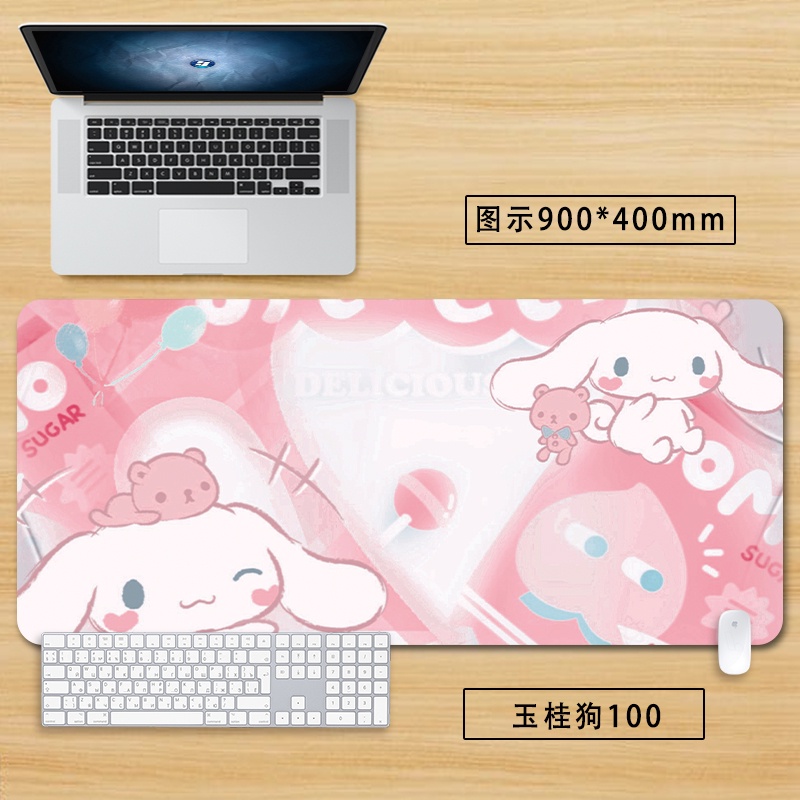 Sanrio 900x400mm Mouse Pad Oversized Cute Cartoon Girl Office Desk ...