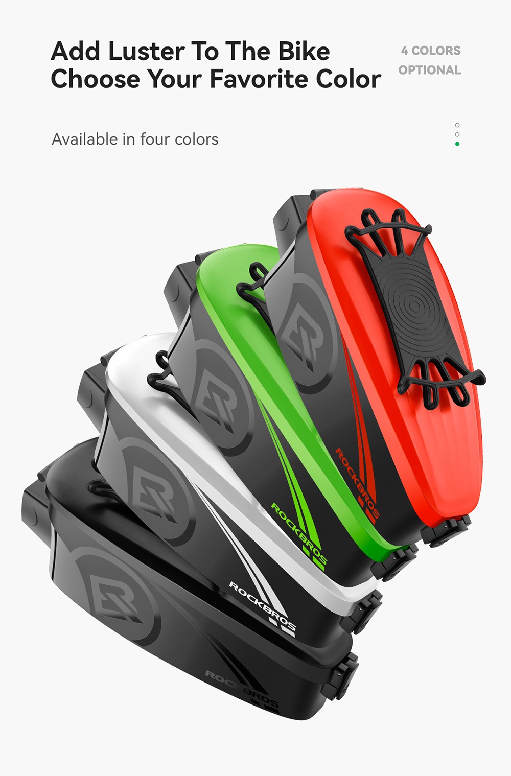 ROCKBROS Bag Hard Shell Bicycle Front Frame Tube Bike Rainproof Mtb ...