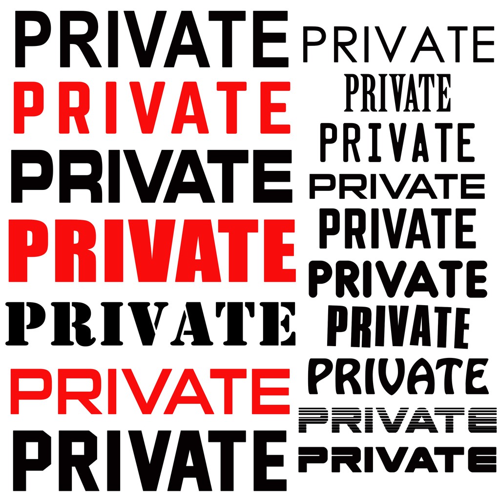 PRIVATE CAR STICKER (1pc) Waterproof, Fade-resistant, self-adhesive (15 ...