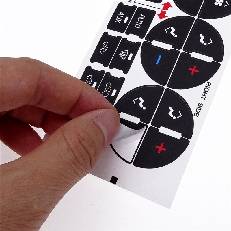 Car Radio Air Condition Control Button Sticker AC Climate Control ...