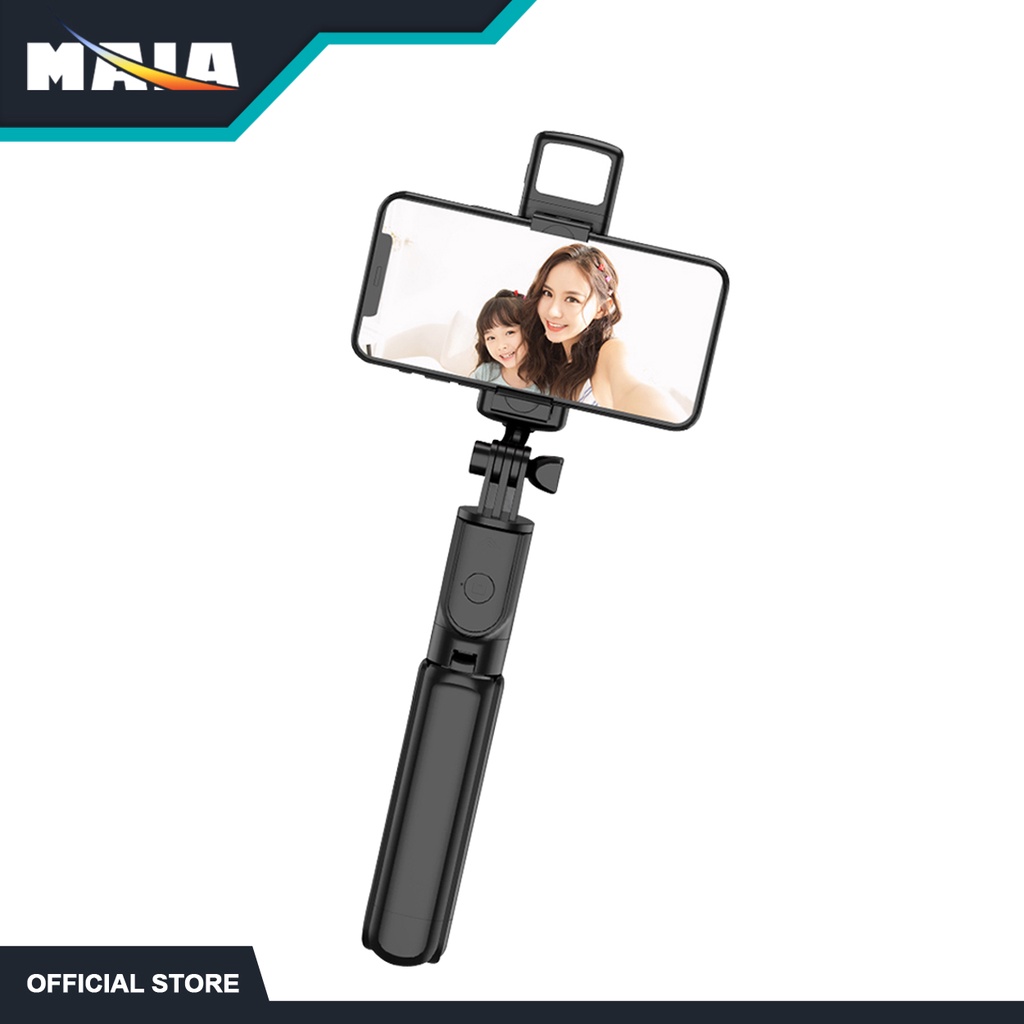 Maia 3 In 1 Wireless Bluetooth Selfie Stick Foldable Mini Tripod