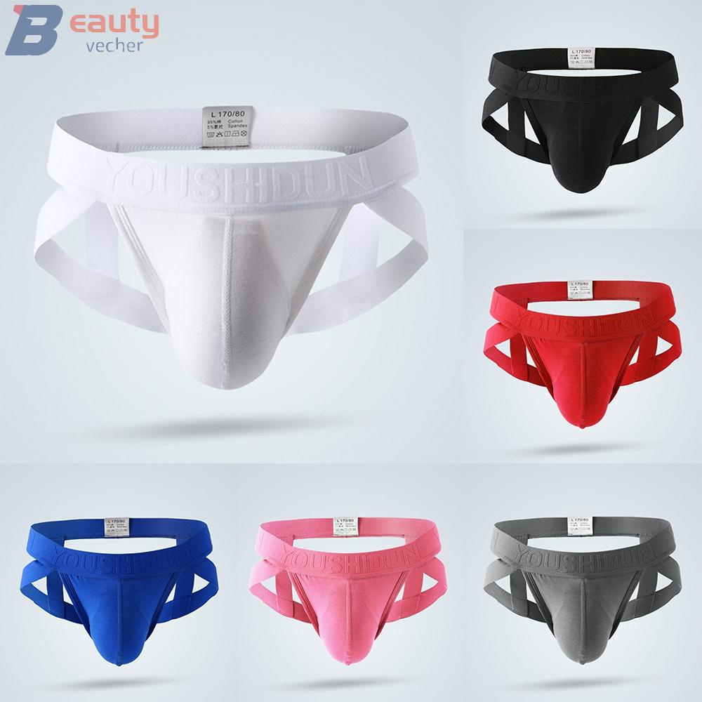 Men Sexy Low Rise Panties G-strings Thong Jock Strap Underwear Briefs ...