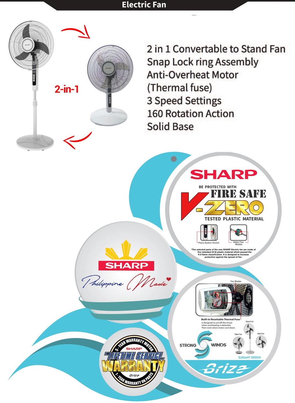 Sharp PJ-S161M(WH) 16