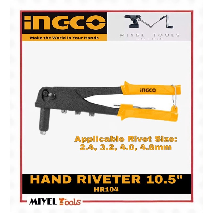 INGCO Hand Riveter (HR104) | Shopee Philippines