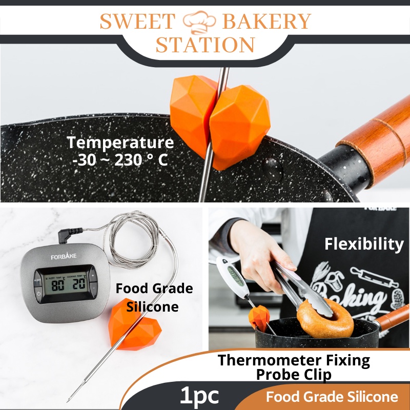 Thermometer Fixing Probe Clip Beverage Milk Tea Boil Sugar Pot Side ...