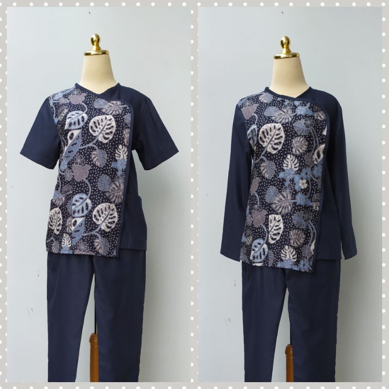 Premium Navy seling Batik Sister Uniform | Shopee Philippines