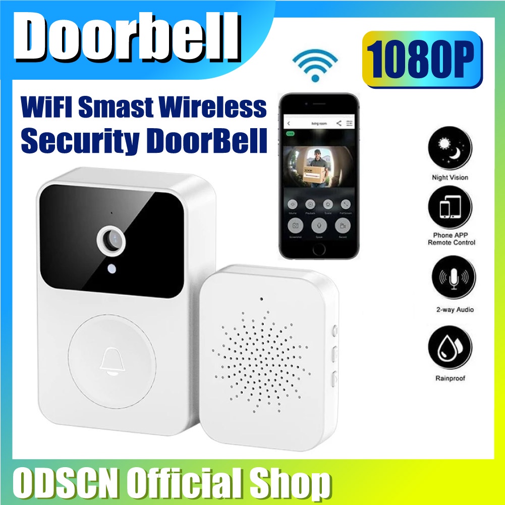 ODSCN Doorbell Wireless with Camera 1080P HD Wifi Night Vision Door