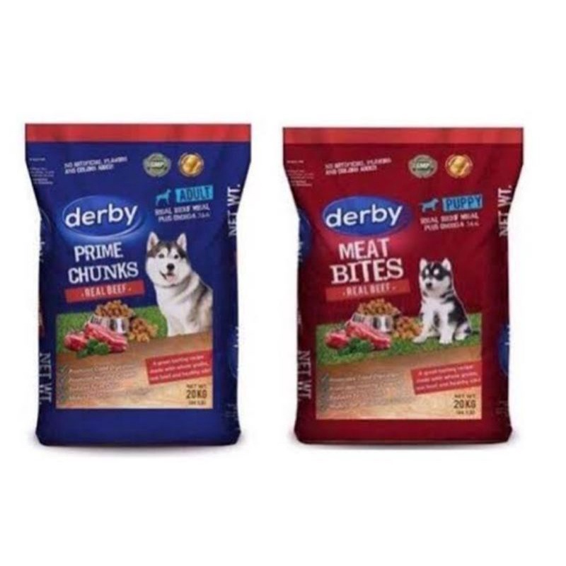 DERBY DRY DOG FOOD 20KG Shopee Philippines