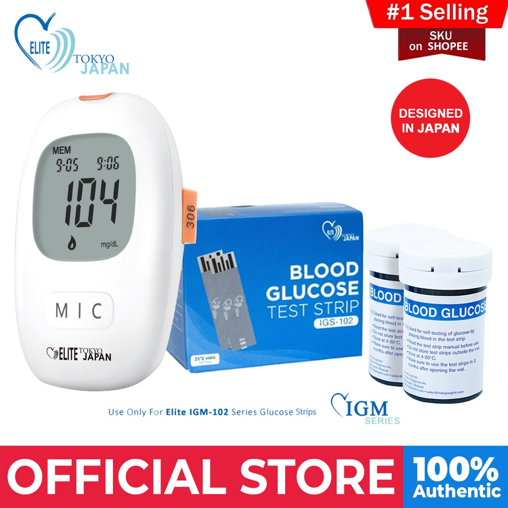 blood sugar test kit ♡Indoplas Elite Tokyo Japan Blood Glucose Meter
