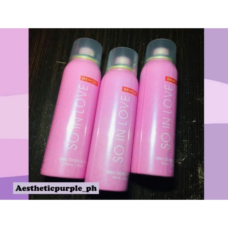 Bench So In Love Body Spray 100ml Shopee Philippines 8262