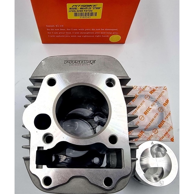 Pitsbike Cylinder Block kit Steel xrm125 rs125 Wave125 carb type 52.4mm