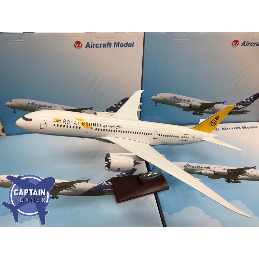 Royal Brunei Boeing 787 47CM Aircraft Model Die-cast Metal Airplane ...