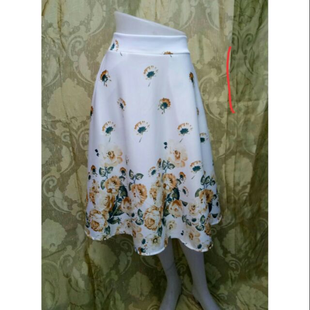 Midi skirt outlet length in inches