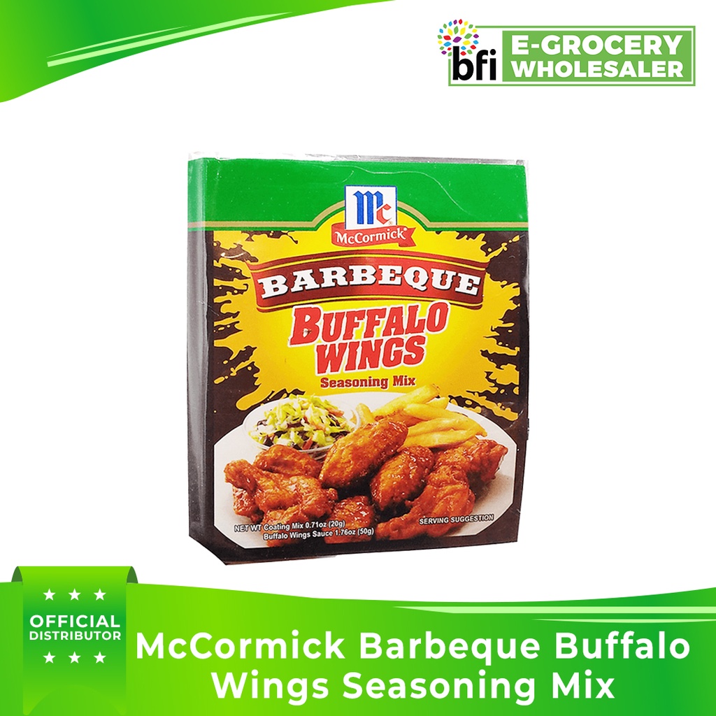 BFI McCormick Barbeque Buffalo Wings Seasoning Mix Shopee Philippines