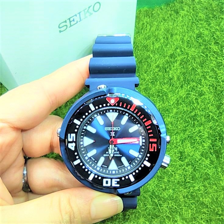 SEIKO Prospex PADI TUNA Automatic Divers Rubber Strap Watch Made