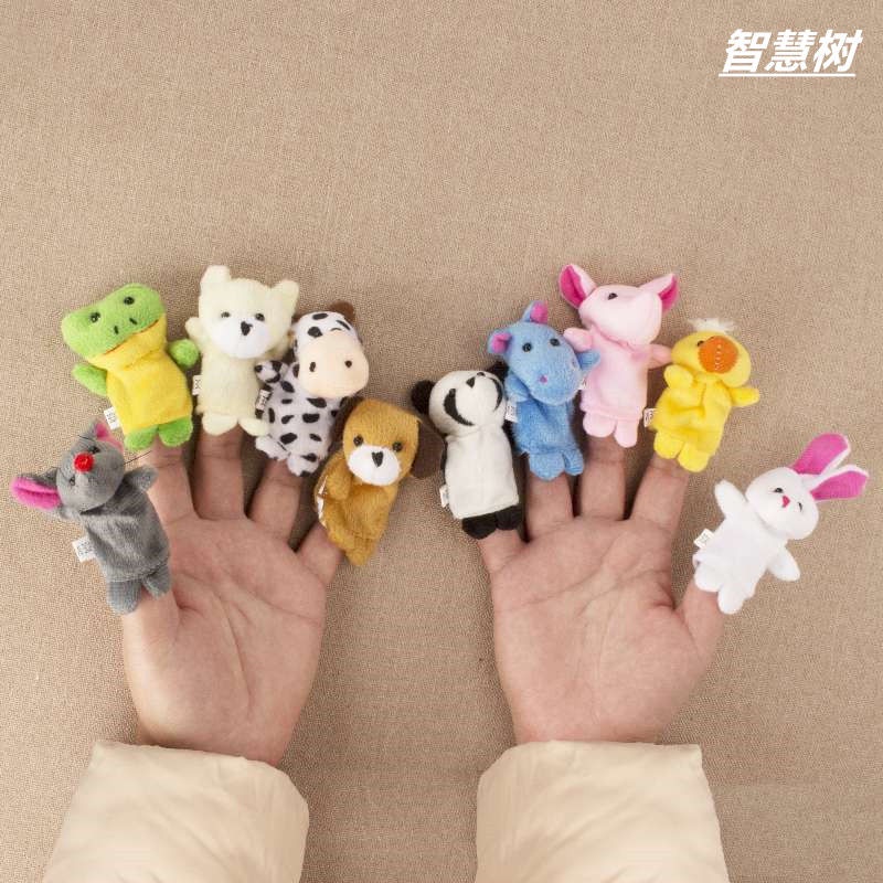 10 Pcs Baby Hand Puppet Storytelling Props Baby Cloth Finger Puppet