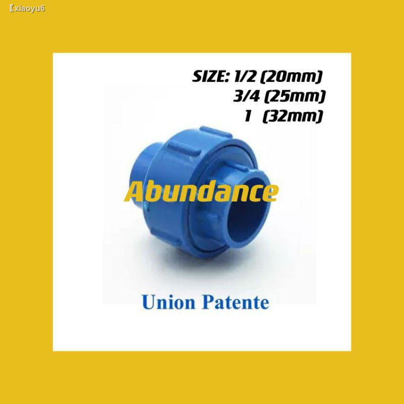 PVC BLUE PIPE FITTINGS UNION PATENDE1/2 3/4 1 INCH Shopee Philippines