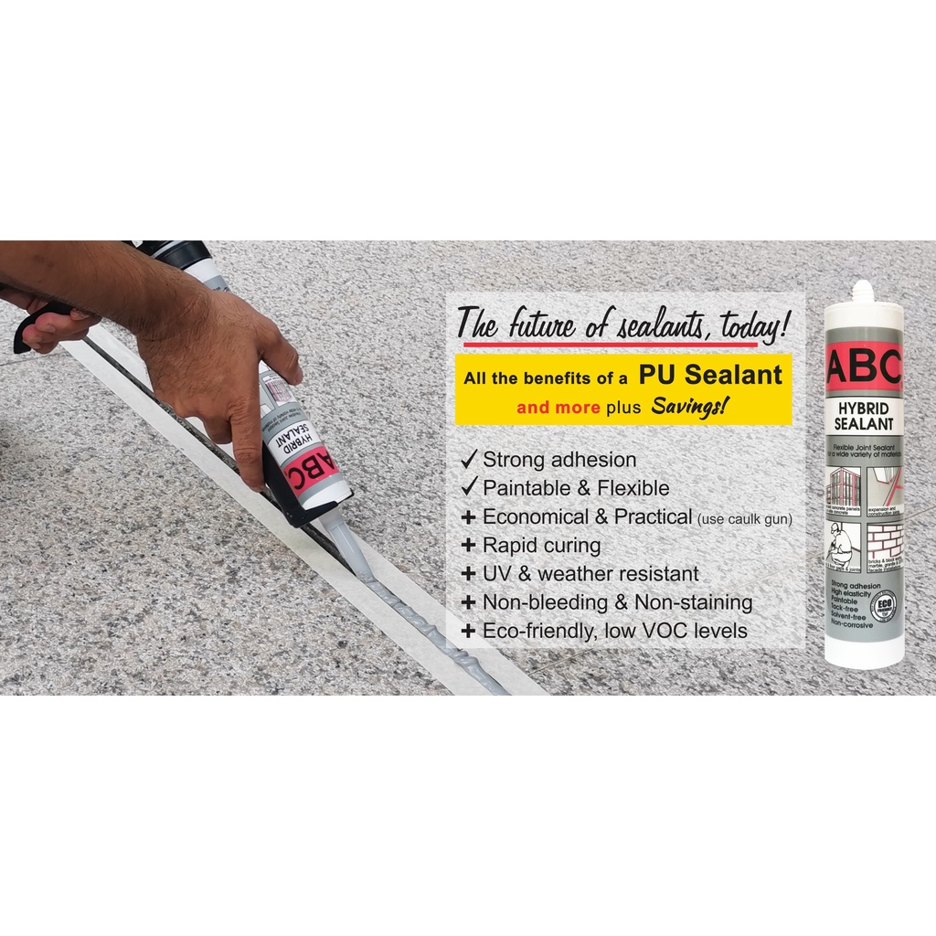 ABC Hybrid Sealant. Paintable and Flexible joint sealant | Shopee ...