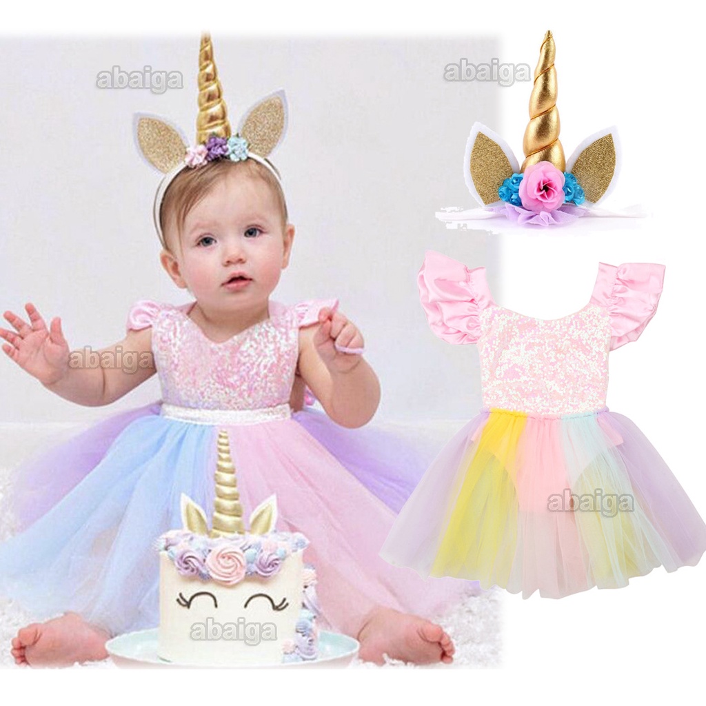 Unicorn outfit 1 year hot sale old