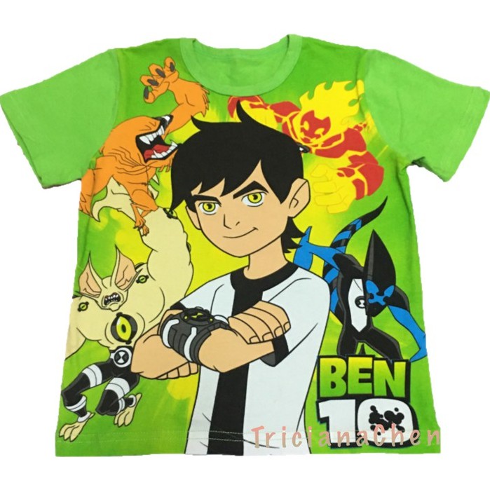 Sale Ben 10 T Shirt Characetr Printed top Short Sleeve Kids Wear For Kids Boy TRICIANACHEN