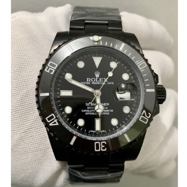 All black hot sale rolex submariner