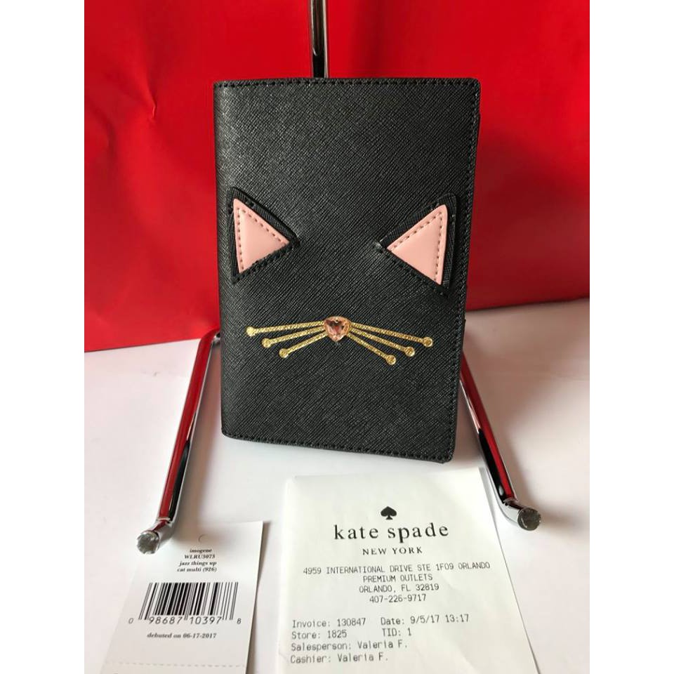 Kate spade cat online passport holder