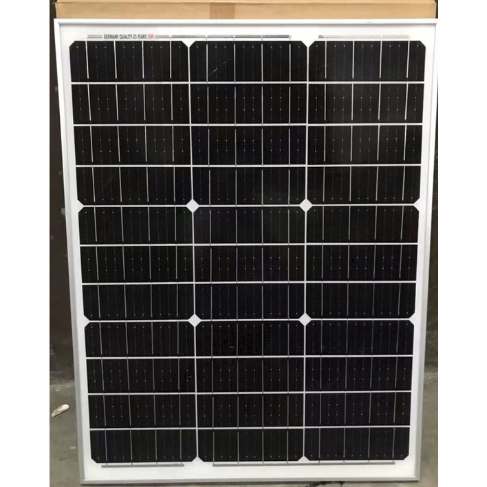 50 Watt 12 Volt Monocrystalline Photovoltaic Solar Panel | Shopee ...