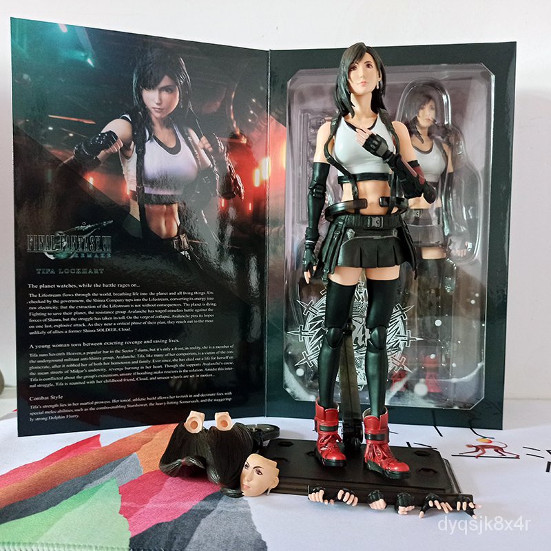 Play Arts Kai Final Fantasy VII Tifa Lockhart Remake Action Figure ...