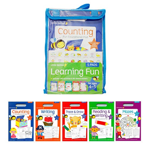 Little Genius Learning Fun 5 Pads for AGES 4-5 - Activity Book | Shopee ...