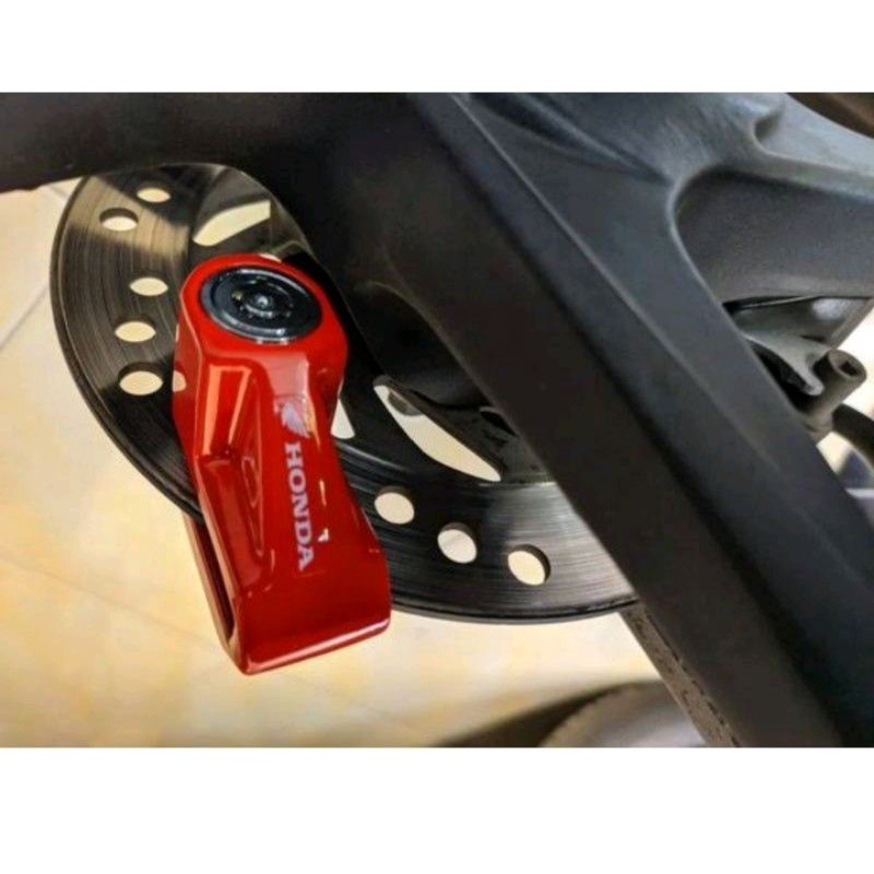 Original HONDA UNIVERSAL Motorcycle Disc Padlock | Shopee Philippines