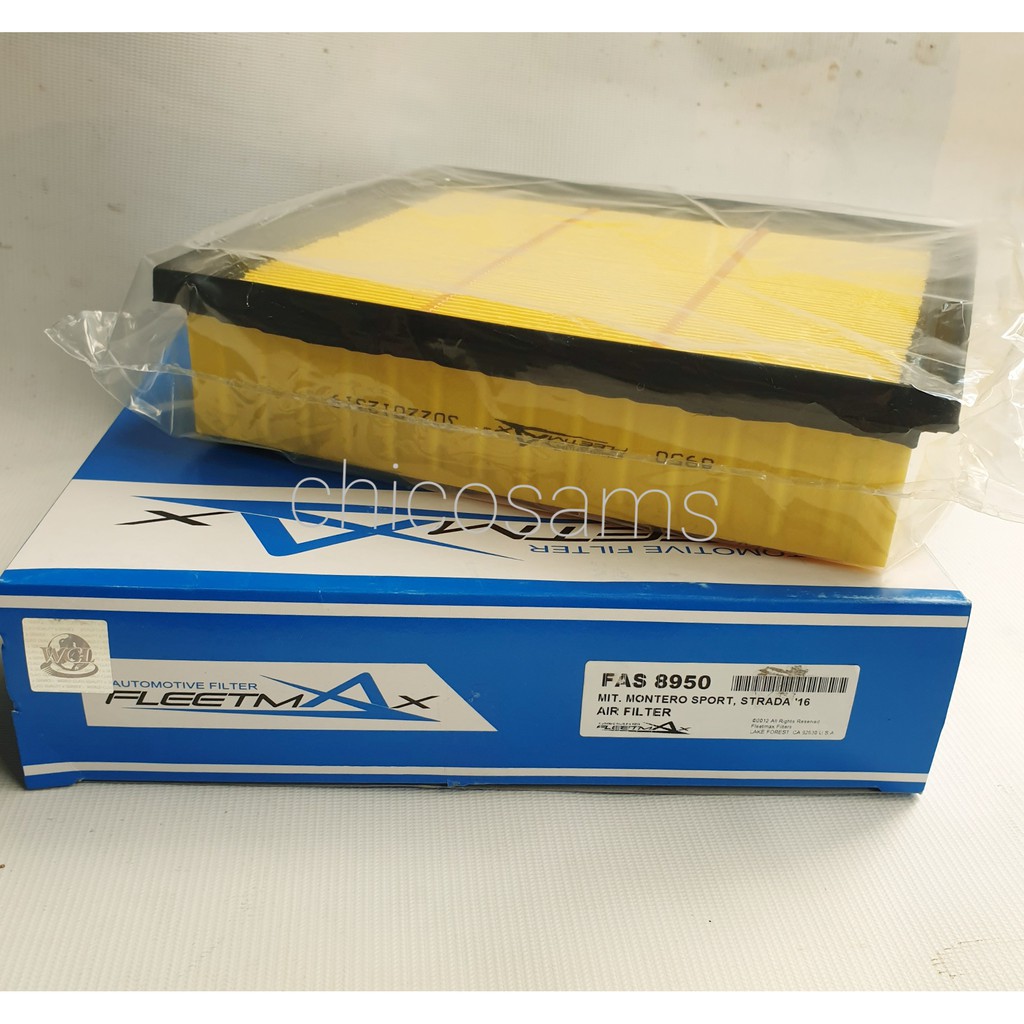 FLEETMAX Air Filter FAS8950 for Mitsubishi Strada and Montero Sport ...