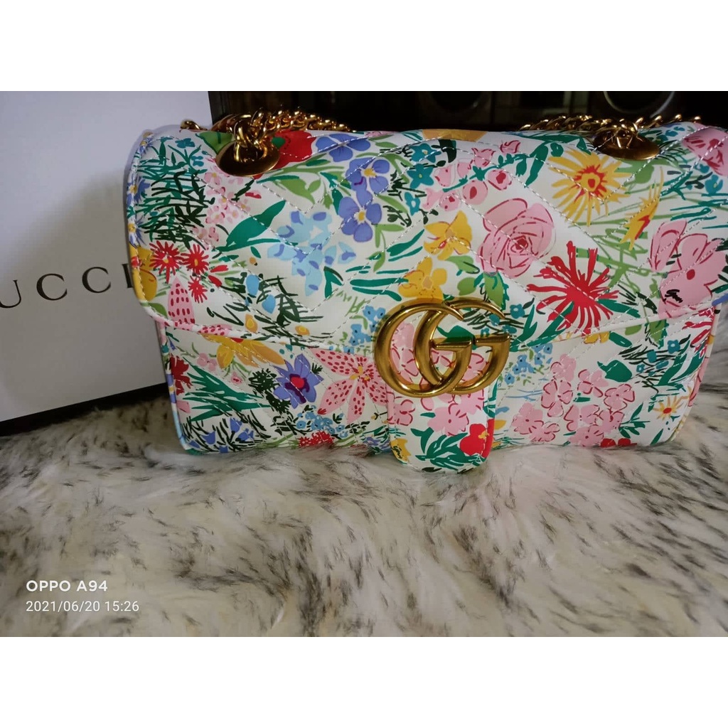 Gucci floral sling bag sale