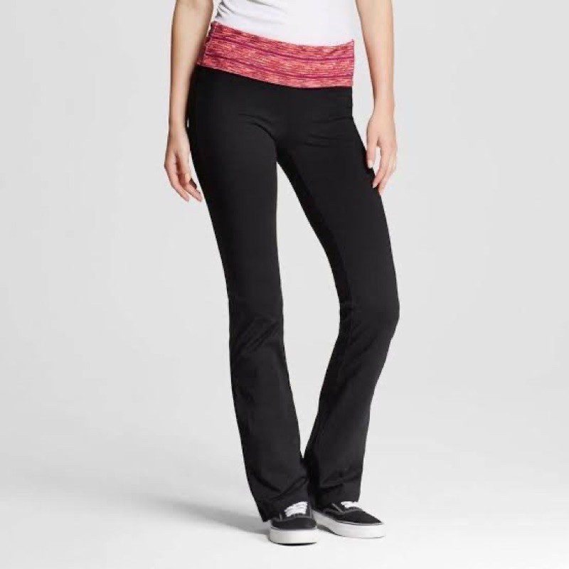 Mossimo foldover sale bootcut yoga pants