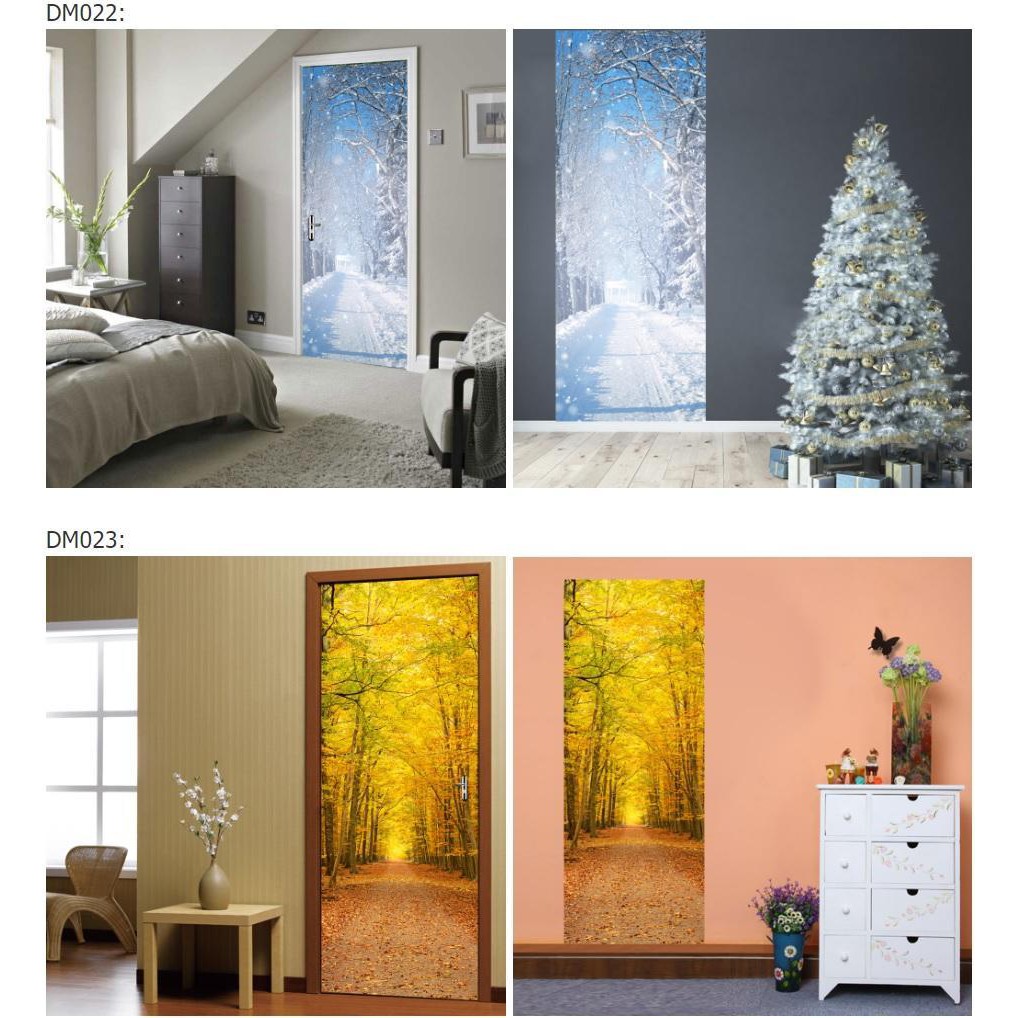 Custom stickers door stickers moon sea building blocks bedroom living ...