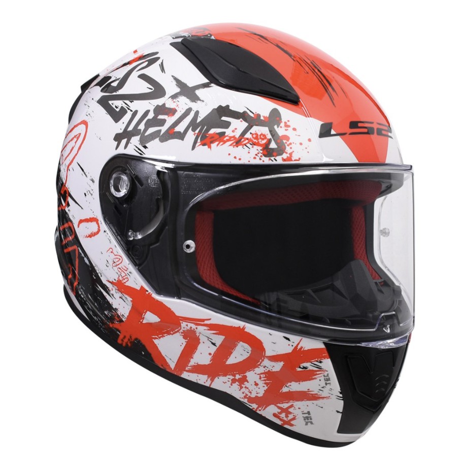 ls2 ff353 rapid naughty helmet  Crankit Moto and an extra comfort liner Ls2 FF353 RAPID NAUGHTY WHITE