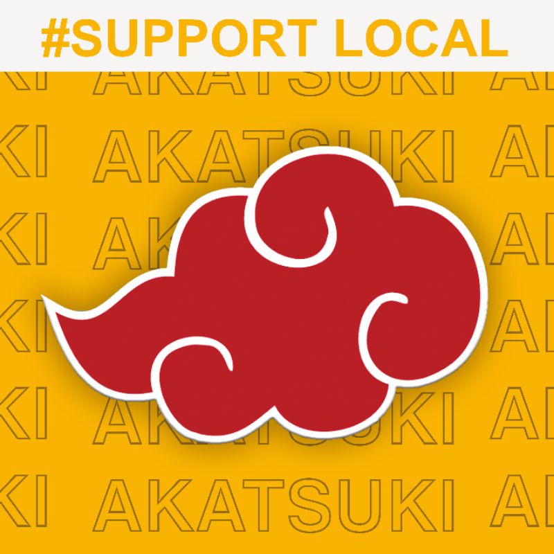 Akatsuki Logo Sticker Waterproof Scratchproof Laminated Laptop Sticker