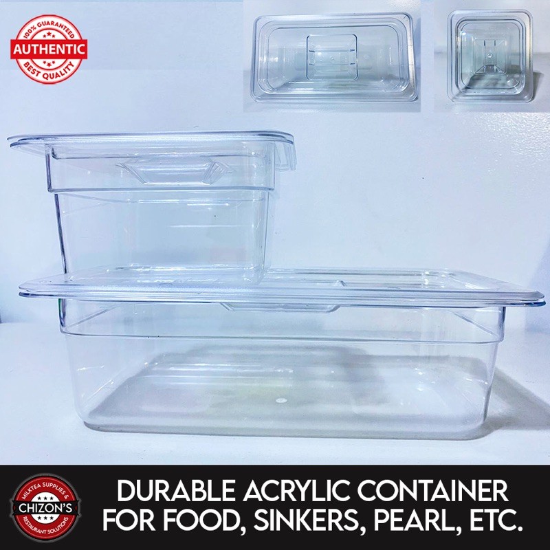 Food and Milktea Sinkers Pearl Container Acrylic Durable | Shopee ...