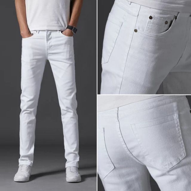 Basic White Pants for Men