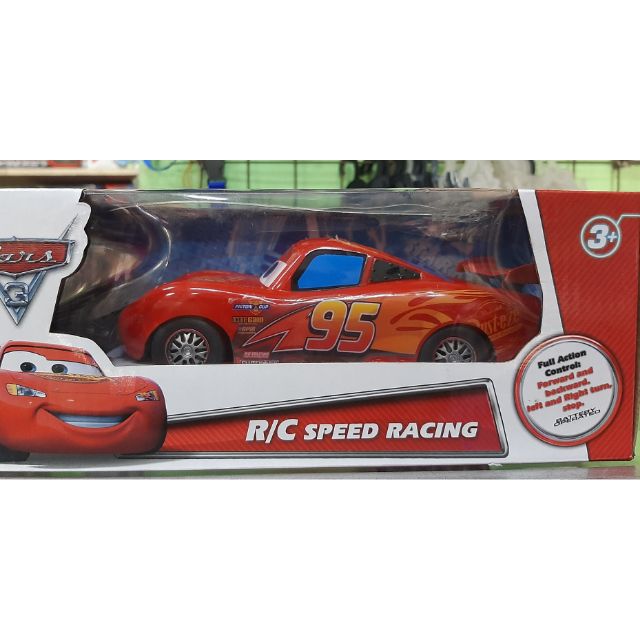 Voiture Disney Cars radiocommandée Flash Mcqueen Carbon 1/16