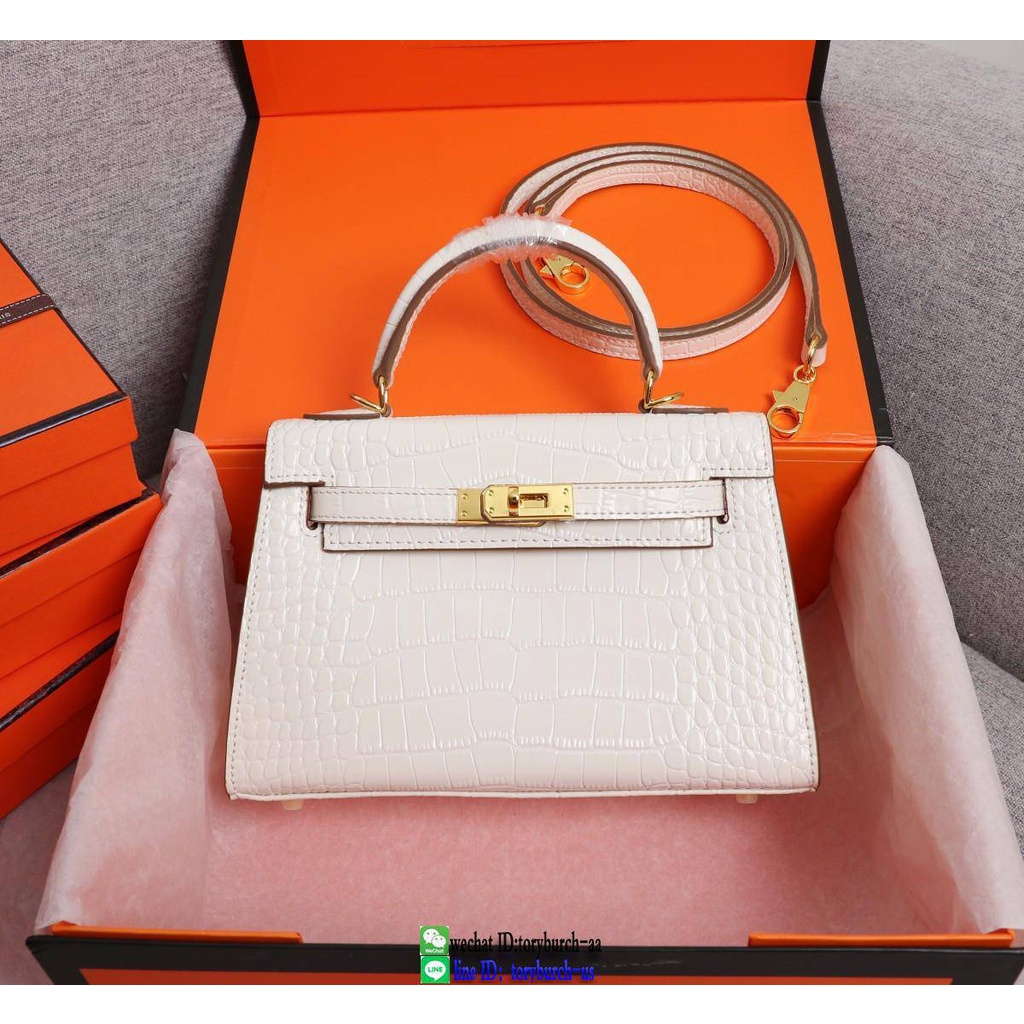 Hermes white outlet bag