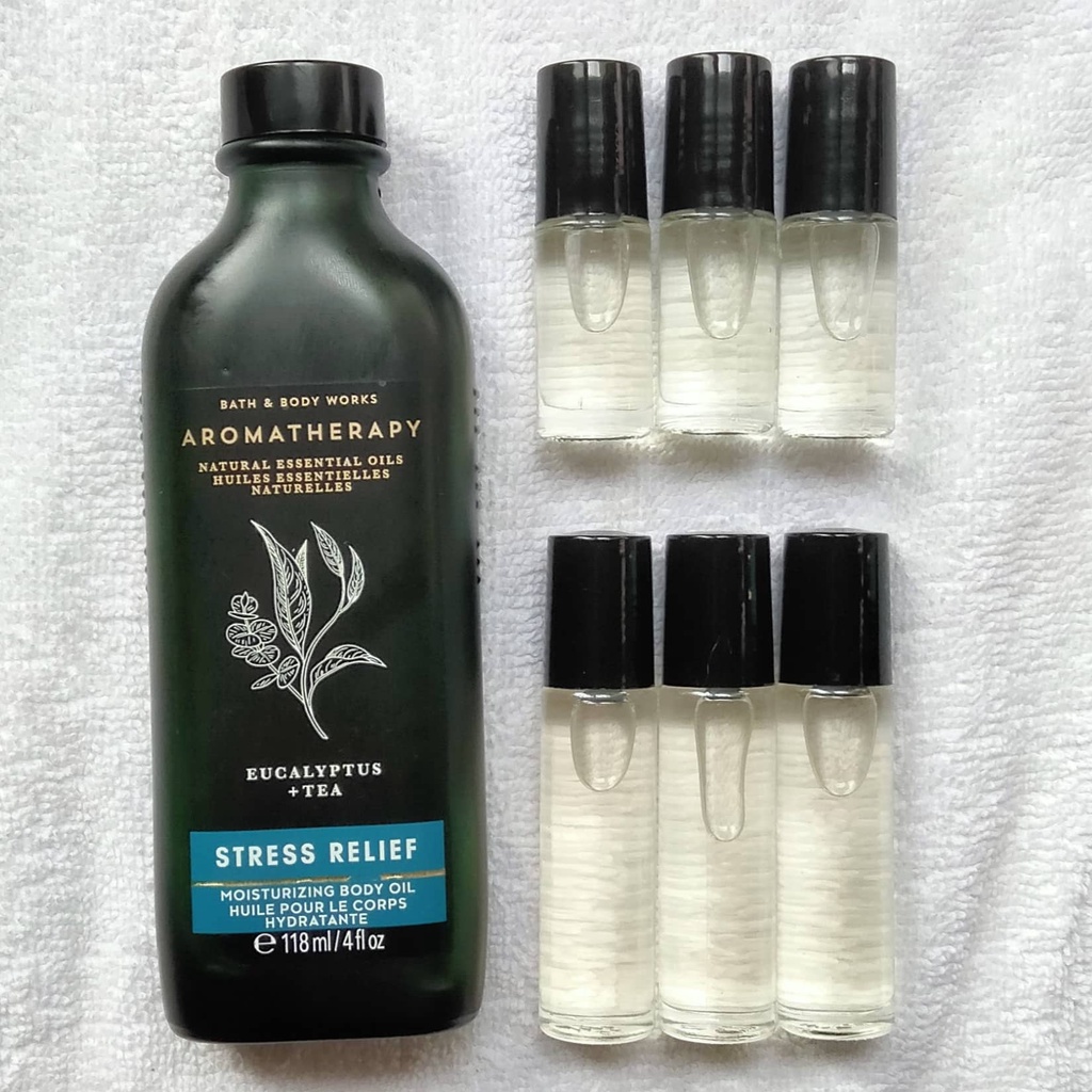 Bath & Body Works Aromatherapy Body Oil Stress Relief Eucalyptus Tea