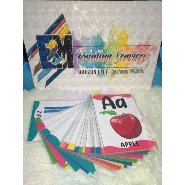 LAMINATED ALPHABET FLASHCARD | Shopee Philippines