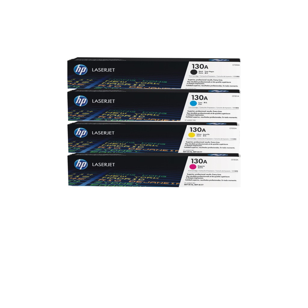 HP 130A CF350A/CF351A/CF352A/CF353A Original Toner Cartridge Set of 4 ...
