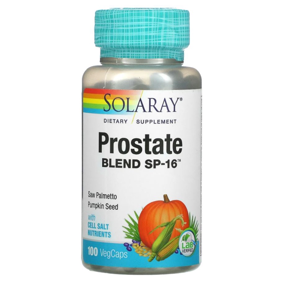Solaray Saw Palmetto Pumpkin Seed Prostate Blend SP16 100 VegCaps ...